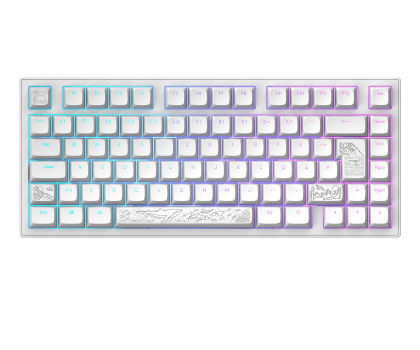 Klawiatura DARK PROJECT ALU81A Terra Nostra White ISO DE Multilingual Support